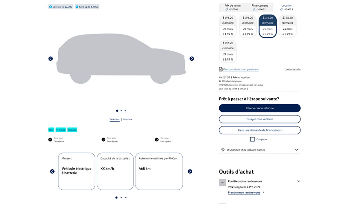 VDP EV Information Desktop