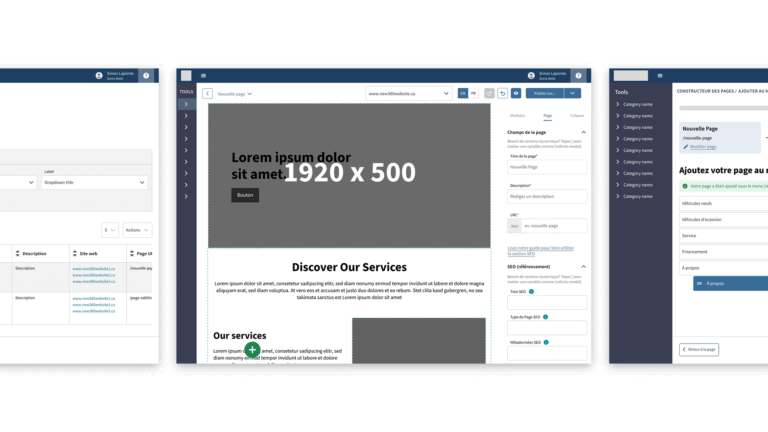 Site Builder Screens Cover