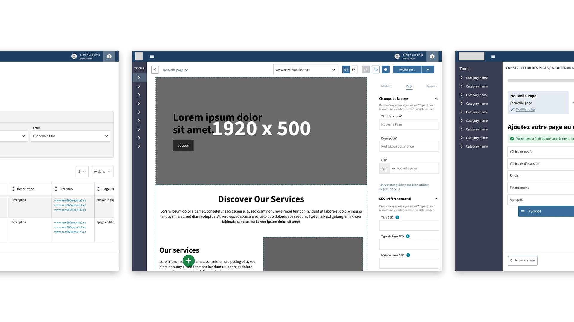 Site Builder Screens Cover
