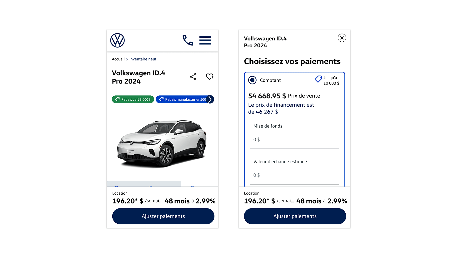 Vehicle Detail and Calculator