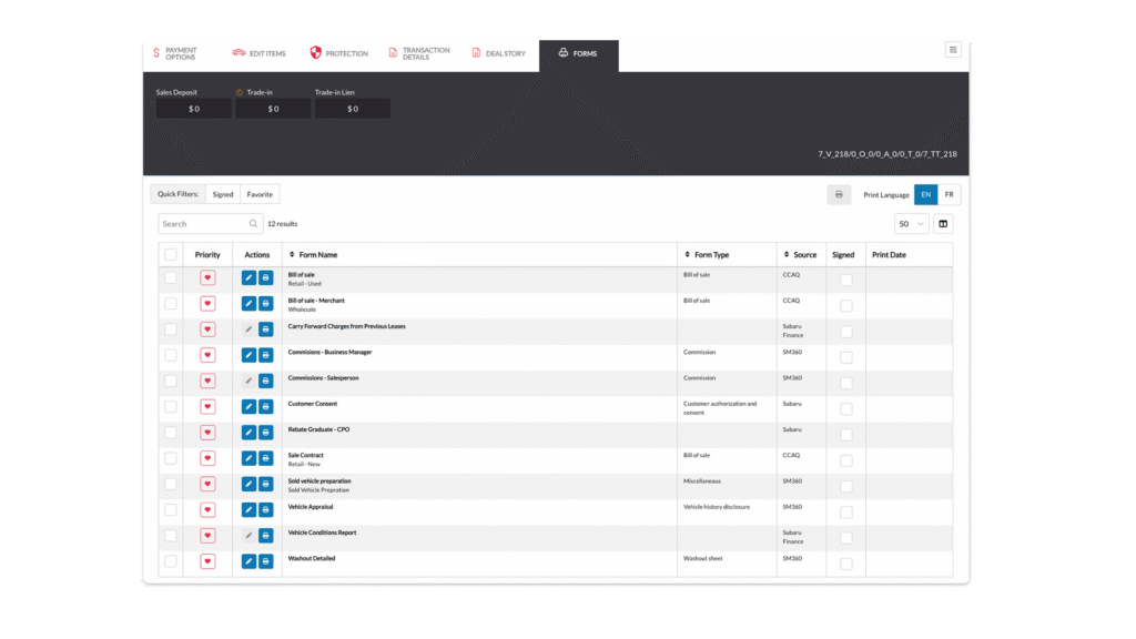 Live Desking Form Manager